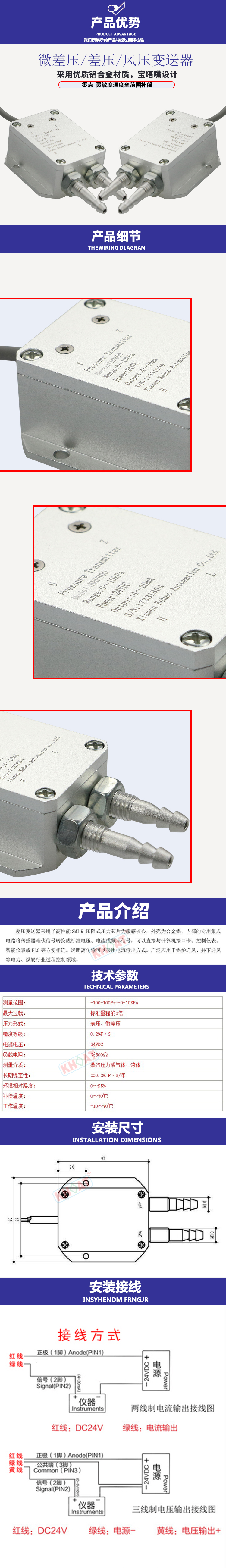 KHP600風插壓變送器